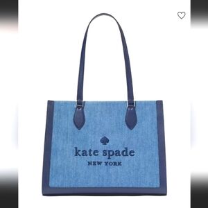 🛑SOLD‼️Kate Spade Ellie Denim Large Tote